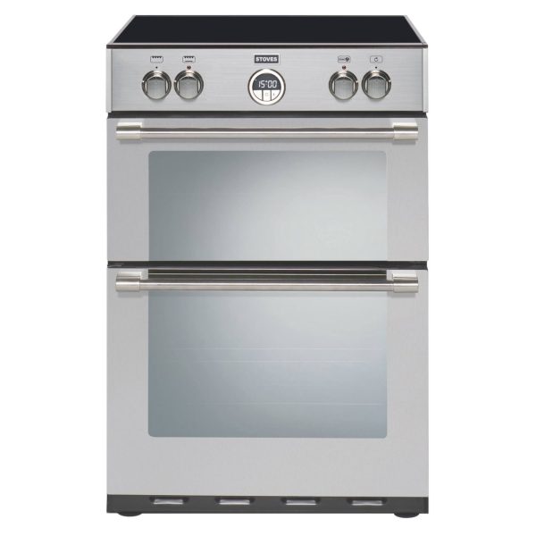 Stoves Freestanding Electric Range Cooker with 4 Hob and Grill - Stainless Steel