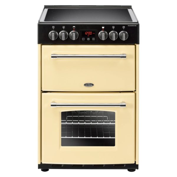 Belling FARMHOUSE60ECRM Electric Cooker with Ceramic Hob - Cream