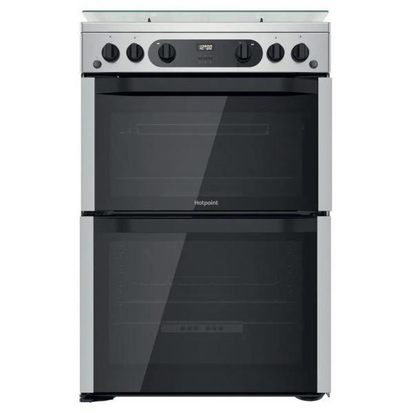 Hotpoint HDM67G0CCXUK 600mm Freestanding Double Gas Cooker