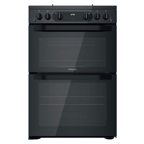 Hotpoint HDM67G0CMBUK 600mm Freestanding Double Gas Cooker